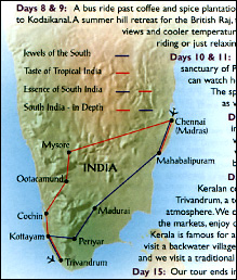 Southern India Map...